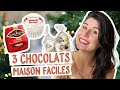 Diy cadeaux gourmands 3  chocolats fourrs maison faciles sans temprage du chocolat  vegan