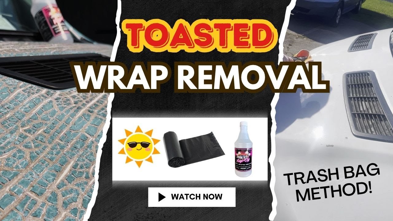 How to Remove Burned Vinyl Wrap Using Vinyl-Off and the Bagging Method (No Torch, No Heat Gun!)