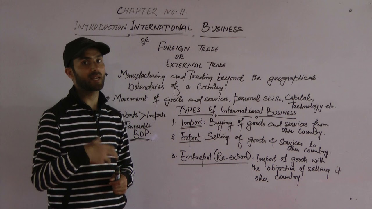 11th Commerce/Business Studies/Chapter11/Lecture:1st:Topic Introduction International Business/K SIR