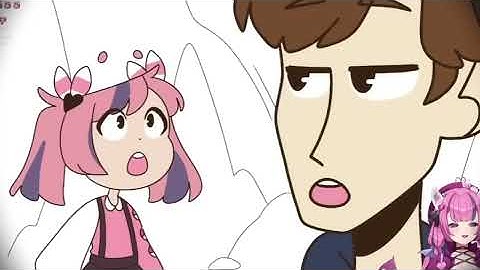 Ironmouse Reacts To Her And CDawgVA Pokemon Nuzlocke Animation