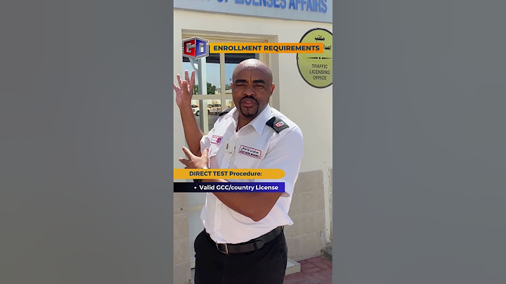 Driving Enrollment Procedure (Direct Test) - Gulf Driving School Qatar