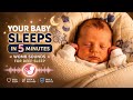 Baby Falls Asleep in 5 Minutes 😴 | Womb Sounds + Heartbeat (1 Hour)