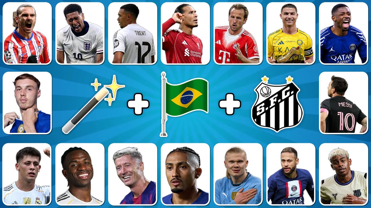 Can You Guess The Player By Song, Emoji, Celebration & Jersey 🤔⁉️ | Ronaldo, Messi, Neymar