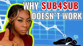 SMALL Youtuber?? Does SUB4SUB WORK? ... NOPE! 🙅🏾‍♀️ *HURTS YOUR CHANNEL!*