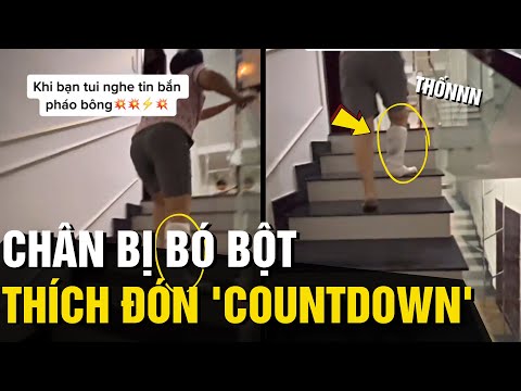 Video Thích đón COUNTDOWN nhưng chân bị bó bột, chị gái có... - youtube