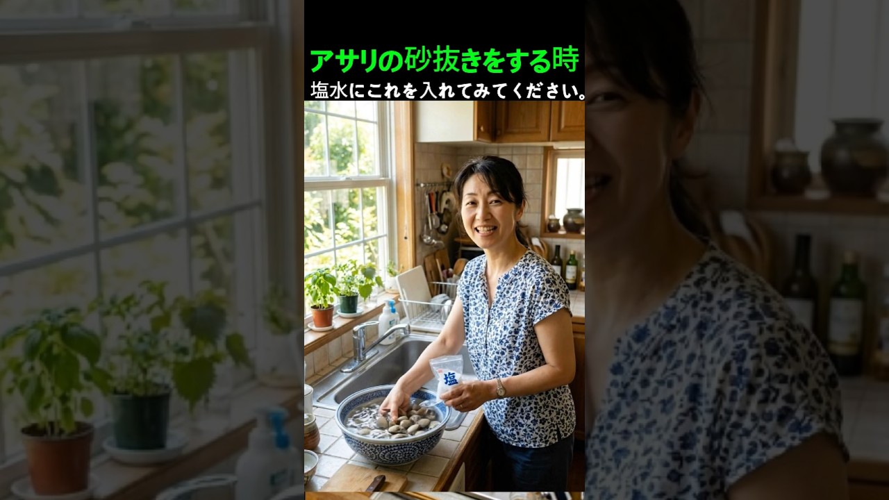 アサリの砂抜きにこれを入れるとすごい