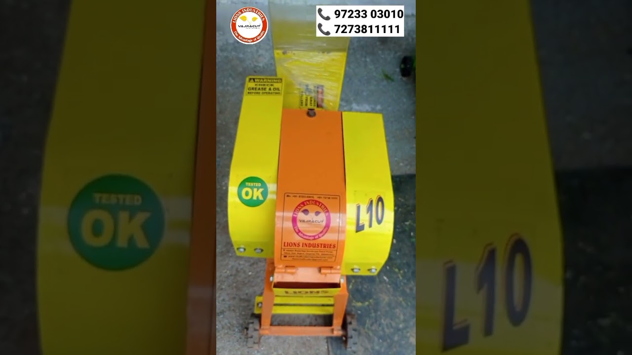CHAFF CUTTER || L10 4BlADES CHTTER CUM ATTACHAKKI 