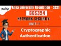 Cryptographic Authentication in Tamil | CCS354 Network Security | Anna University Regulation 2021