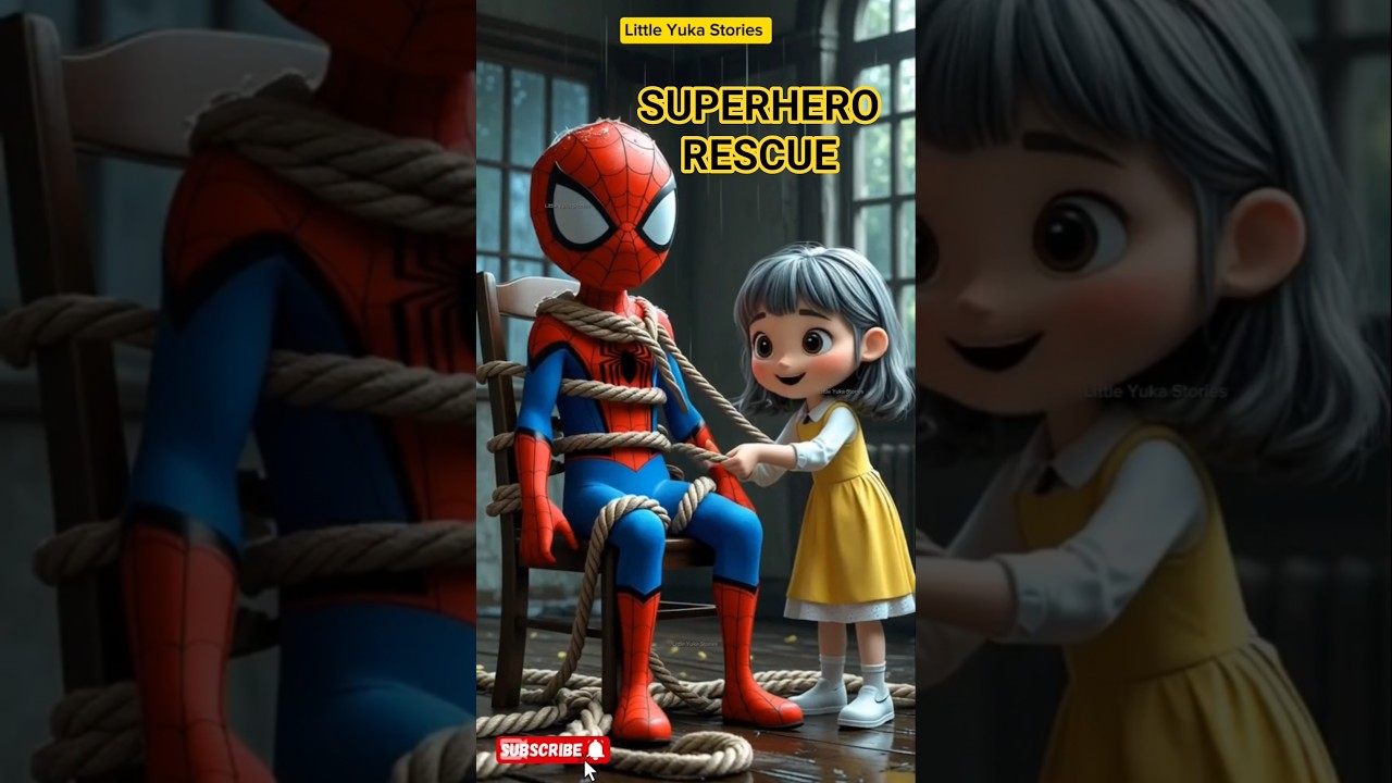 Animated Superhero's Last Rescue 😢❤️ 