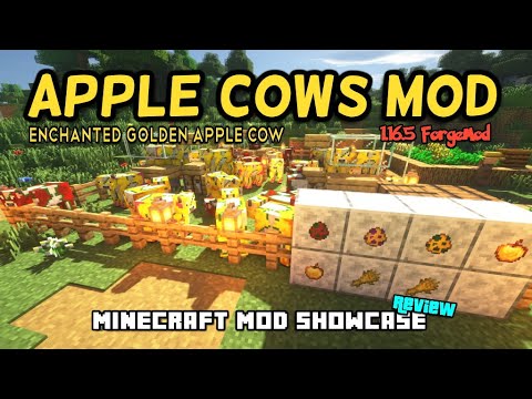 Minecraft 1.16.5 - Apple Cows mod - YouTube
