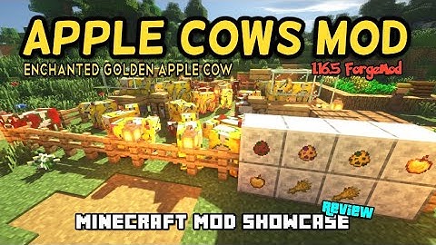 Minecraft 1.16.5 - Apple Cows mod