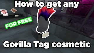 HOW TO GET GORILLA TAG COSMETICS FOR FREE (NOT CLICKBAIT)
