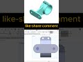 Solidworks part modelling #cadsoftwaretutorial #solidworkstutorial #cad #shorts #viralshorts