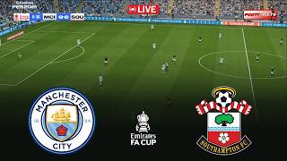 🔴LIVE : Manchester City vs Southampton - Emirates FA Cup 2026 | Pes 21 Gameplay Simulation