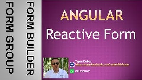 24. angular reactive forms [Part 1]