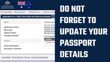 Australian IMMI: How to Update Passport Details (Renewed, Expired, or Lost) to Link with Your Visa