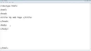 HTML Tutorial for Beginners   01   Creating the first web page   YouTube