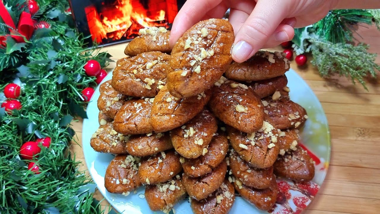Ëmbelsira Greke Melomakarona🎄masat me Gota Ujë👌Qerasini miqtë për festa 💯Greek Honey cookies