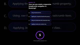 How can you create a responsive breadcrumb navigation in Bootstrap