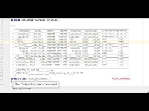 Android Studio : #1 Membuat auto comment (CREATED BY AUTHOR)