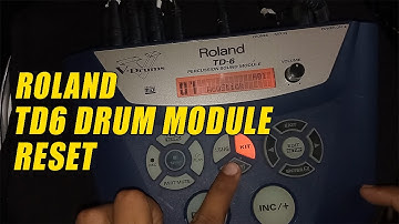 How To Reset Roland TD6 Drum Machine Module
