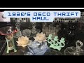 1930&#39;s Art Deco Thrift Store Haul