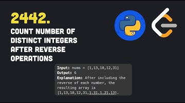 Leetcode | 2442. Count Number of Distinct Integers After Reverse Operations