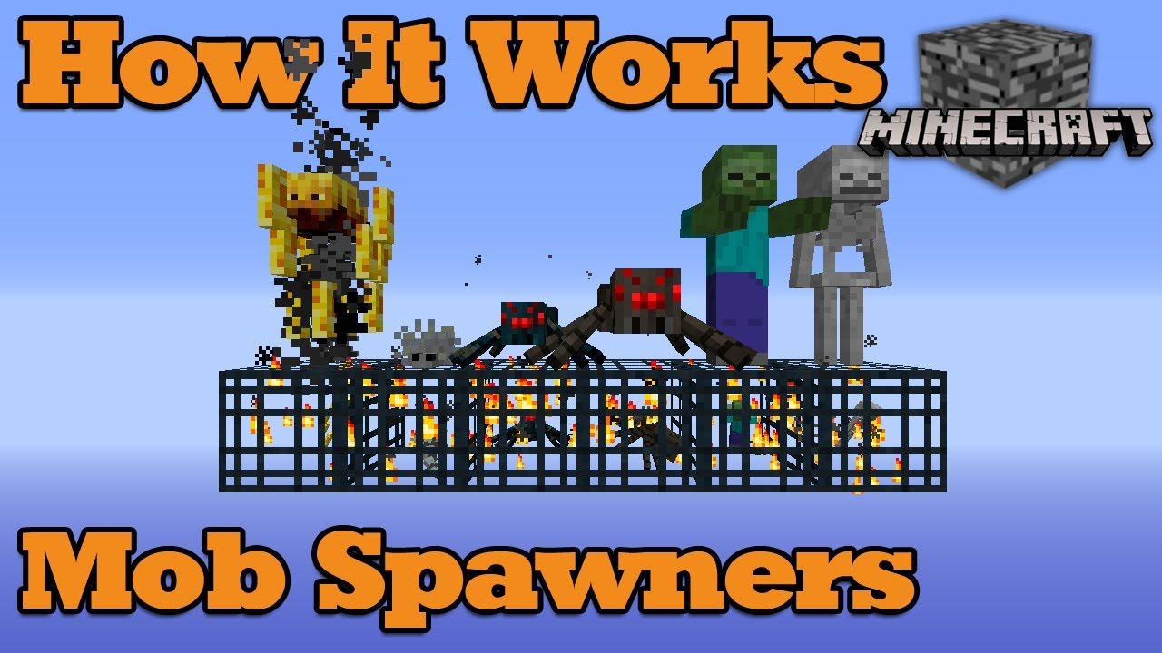 How it works, Mob Spawners 1.11+, Minecraft Bedrock (Win10 & PE) - YouTube