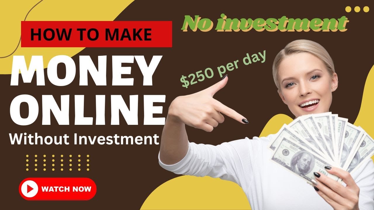 Best ways to earn, make money online without investment 2024. How to ...