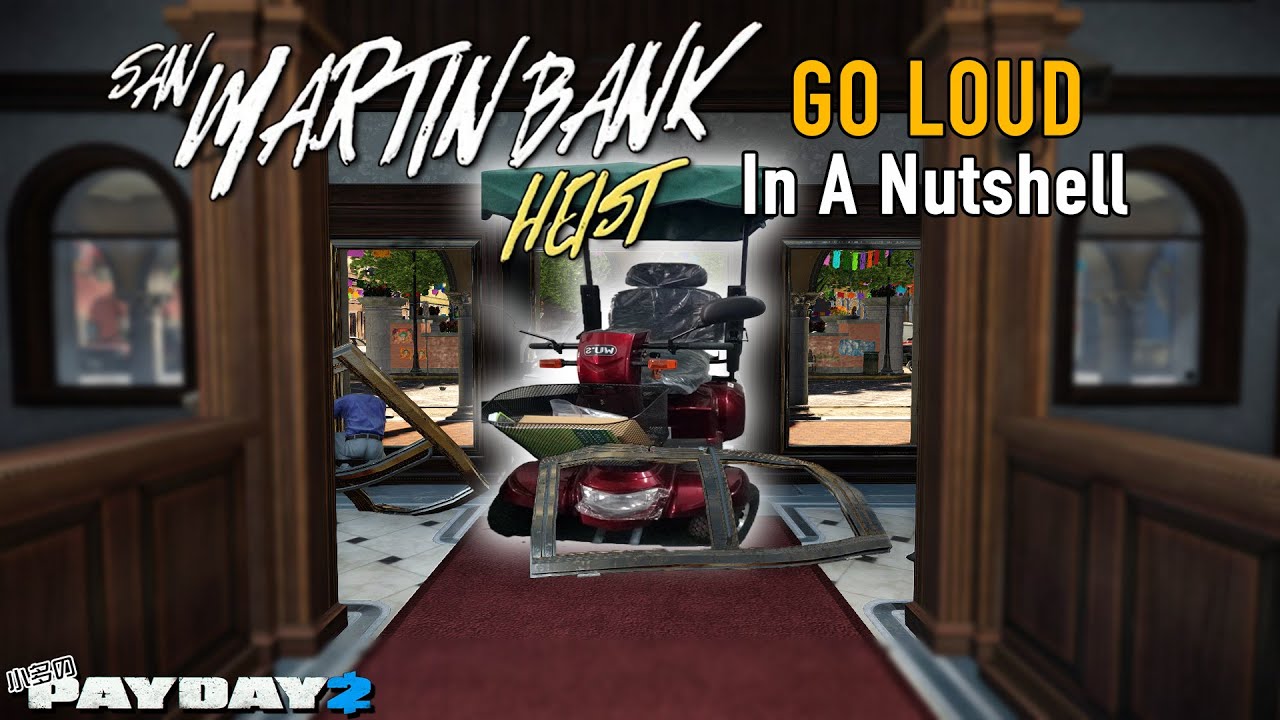 Payday 2－San Martín Bank GO LOUD In A Nutshell