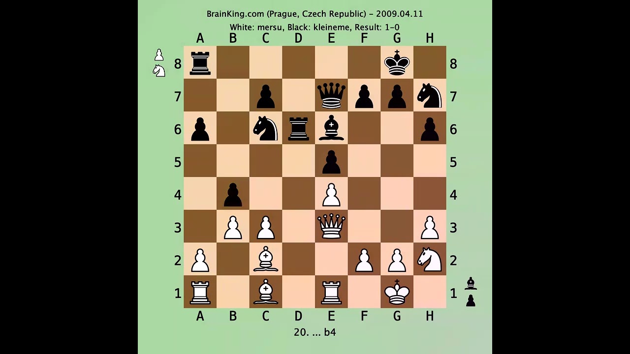 Ruy López Opening: Morphy Defense, Columbus Variation, 4Nf6 5.O-O b5  6.Bb3 Bc5 7.a4 Rb8, Event C 