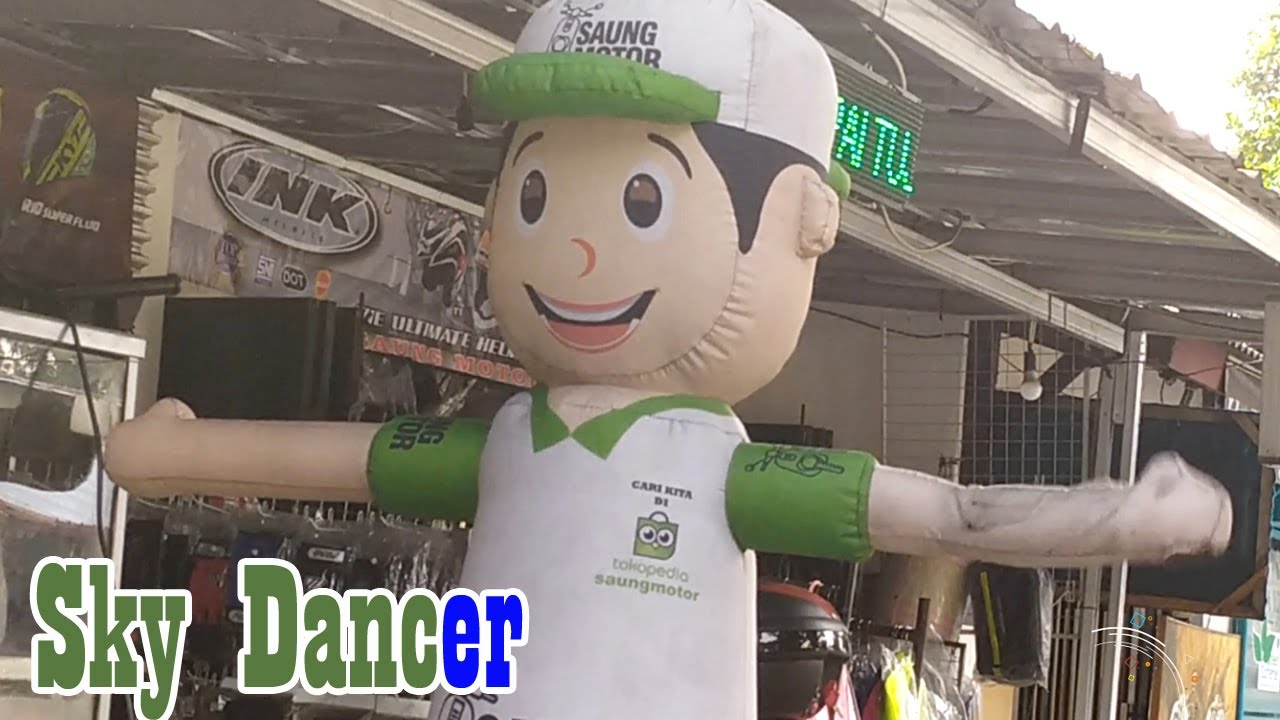 Badut Angin Saung Motor Boneka Angin Sky Dancer YouTube Badut Angin Saung Motor Boneka Angin Sky Dancer YouTube