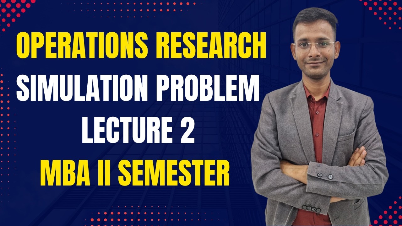 Simulation in Operations Research | Operations Research: How to Solve ...