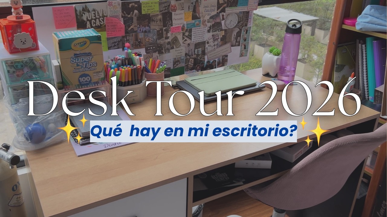 Desk Tour 2026! Qué hay en mi escritorio? | This is MariFernandez