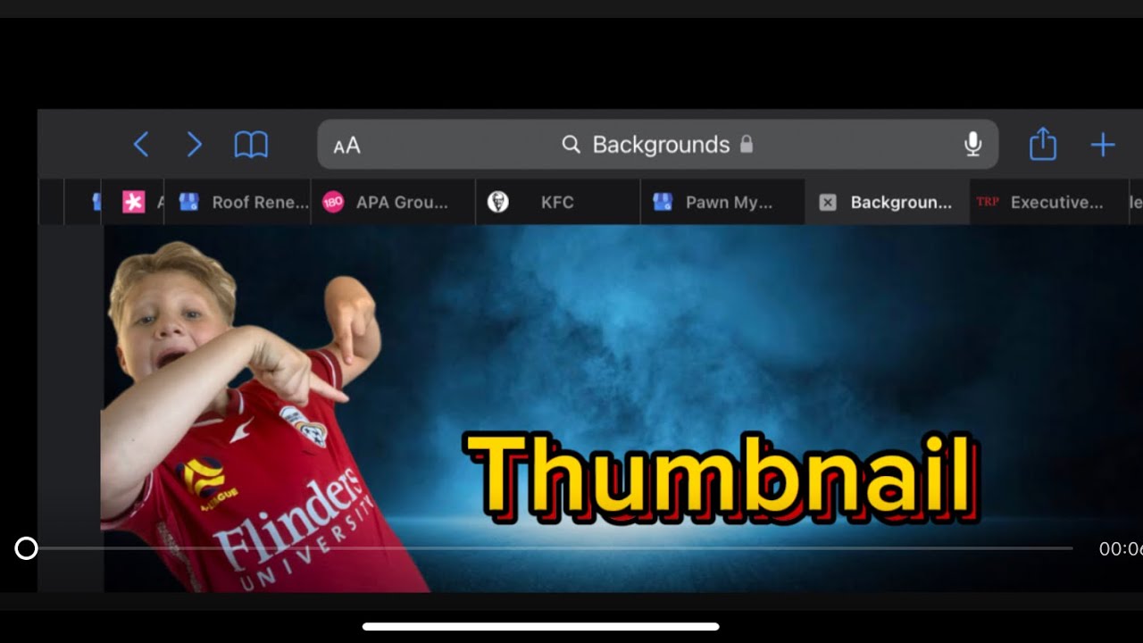I learnt how to do thumbnails - YouTube