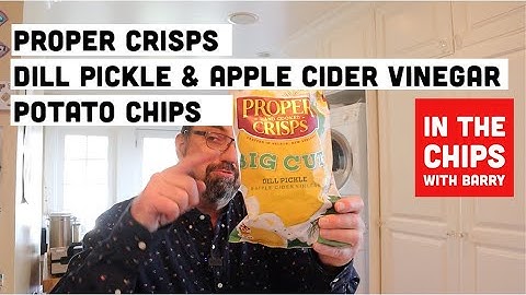 🇳🇿 Proper Crisps Dill Pickle & Apple Cider Vinegar Potato Chips on In The Chips with Barry