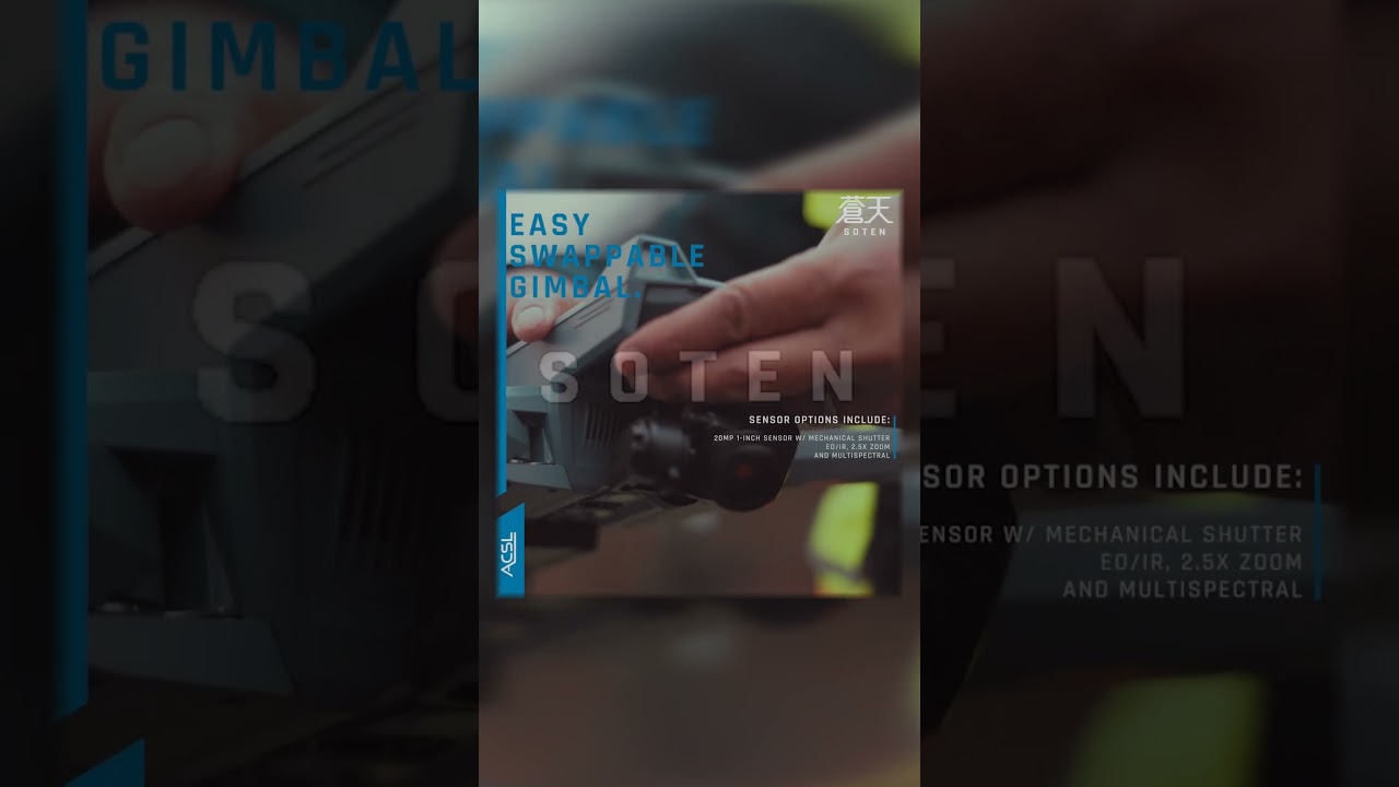 🎥 ACSL SOTEN Payload Power! See Modular Drone Tech in Action 🚁🔧