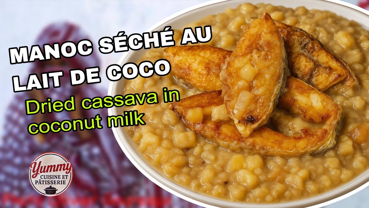 Manioc séché au lait de coco et poisson| mhogo wa nazi