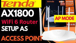 Tenda AX1800 Wifi 6 राउटर को शक्तिशाली एक्सेस प्वाइंट में बदलें | Tenda RX3 Pro AP मोड सेटअप | screenshot 4