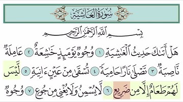 سورة الغاشية آية (6-10)