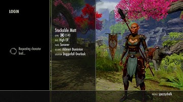 #ESOGlitch Infinite Character Load Screen #ESO