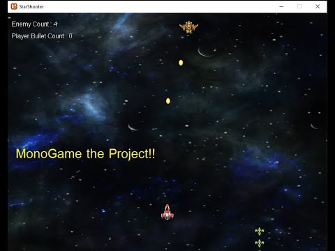 เขียนเกมส์  2022 Update  เขียนเกมส์ง่ายๆด้วย MonoGame Framework - Star Shooter Project part 1