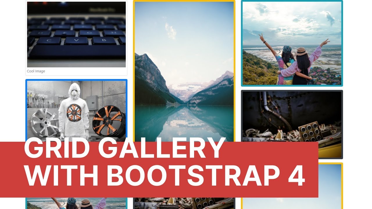 Create Grid Gallery with Bootstrap 4 - YouTube