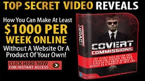 covert commissions review - what is covert commissions - review and bonus