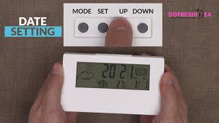 LCD Multifunctional Alarm Clock - How to set Date and Time