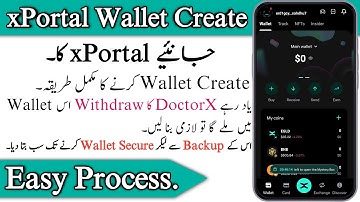 Xportal Wallet | X Portal Wallet Create | Doctor X Multiverse | Doctor x Multiversx address | Doctor