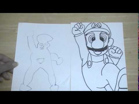 マリオの絵の描き方と方法とコツ Tips And Methods Of How To Draw A Picture Of Mario Youtube