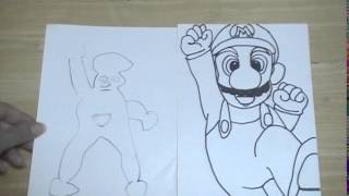 マリオの絵の描き方と方法とコツ Tips And Methods Of How To Draw A Picture Of Mario Youtube