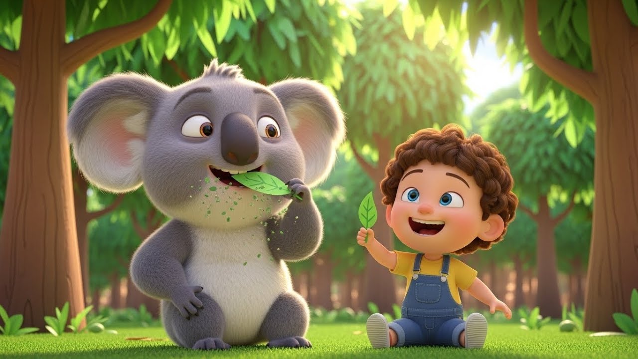 Um pequeno coala bebê abraçava uma árvore 🌳🐨 | Canção Infantil Divertida | Rimas para Crianças