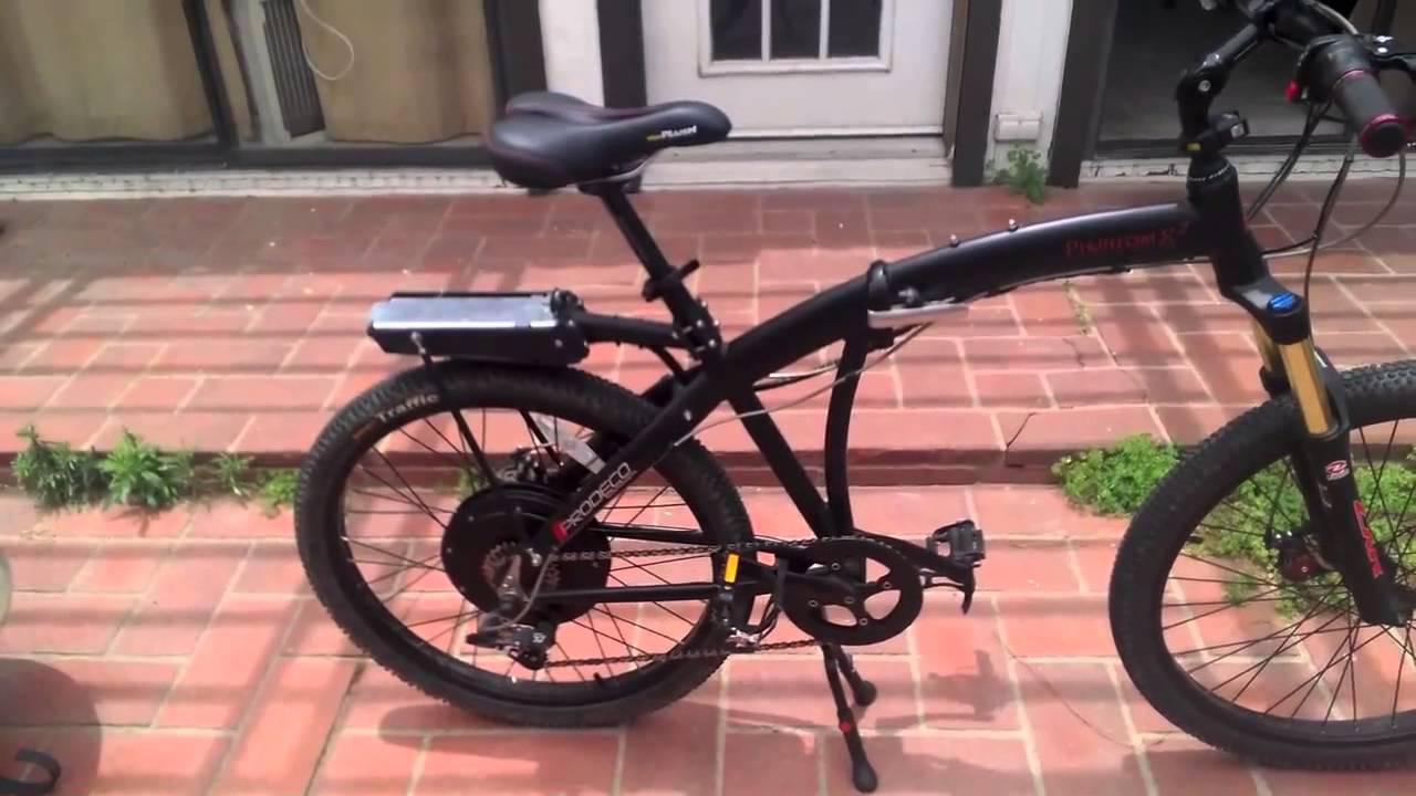 Prodeco Phantom X2 Electric Bike Street Bike Stunts